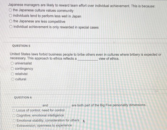 Japanese managers are likely to reward team