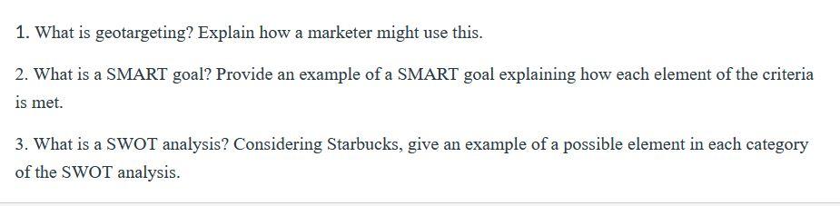 Answer above marketing question and give clear