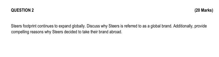 Question 2 based on case study In the Zose with