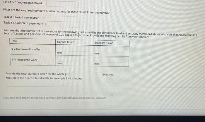 QUESTION 5 Installing a muffler at Barut Garage,