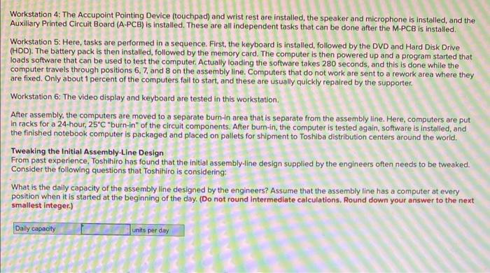 Toshiba's Notebook Computer Assembly Line