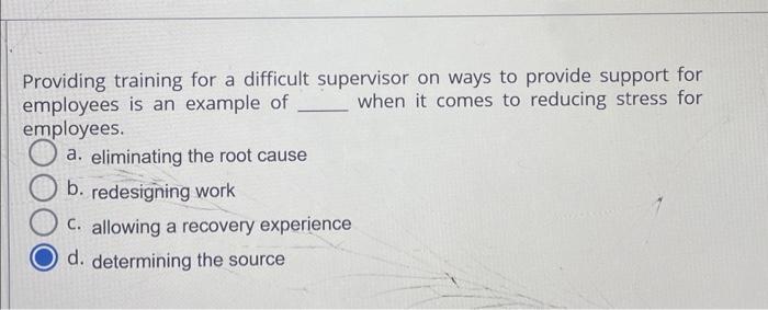 Providing training for a difficult supervisor on