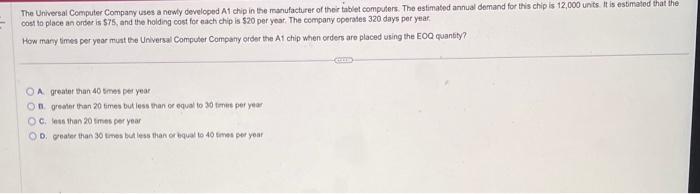 please show work thank you. The Universal