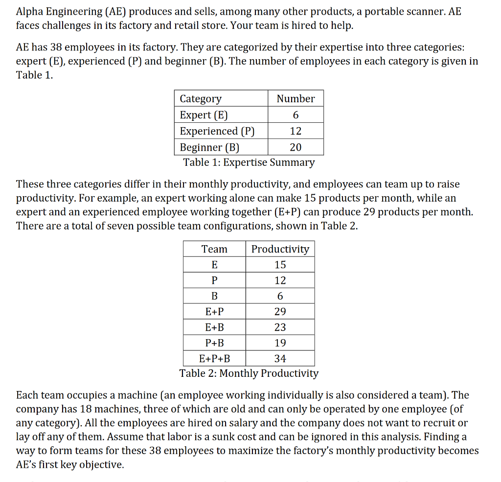 For this problem we are tasked with using the