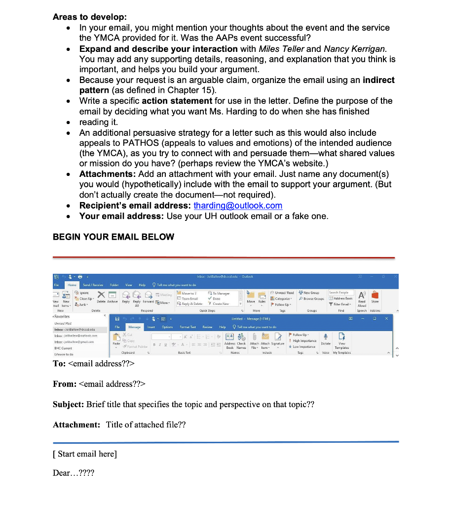 Project 08 Arguable Claim Email (25 points) Write