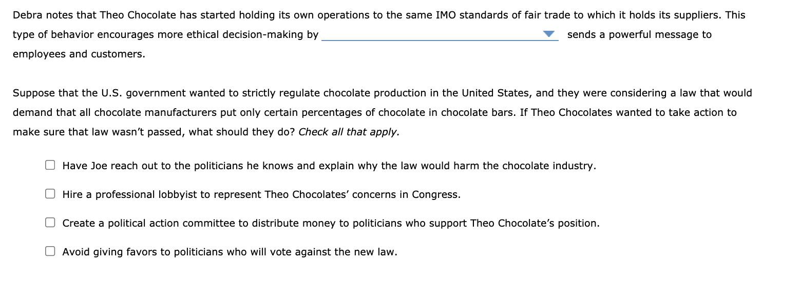 Debra notes that Theo Chocolate has started