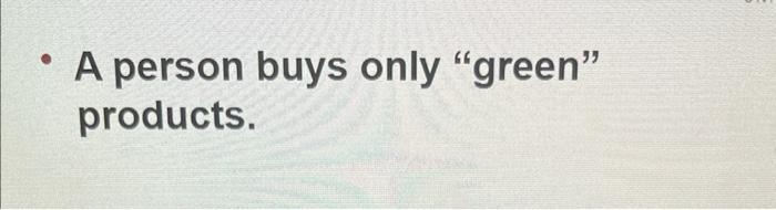 In terms of consumer behaviour, explain each and