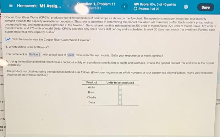 Homework: M1 Assig... Question 1. Problem 11 HW
