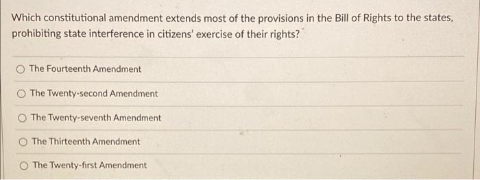 help plz Which constitutional amendment extends