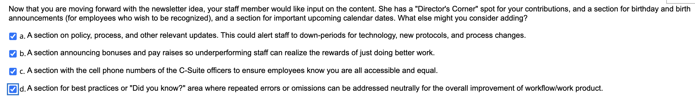 Now that you are moving forward with the