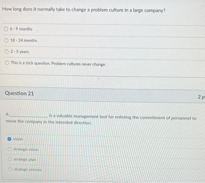 How long does it normally take to change a