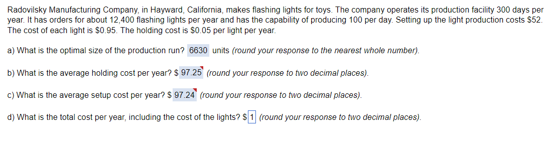 Radovilsky Manufacturing Company, in Hayward,