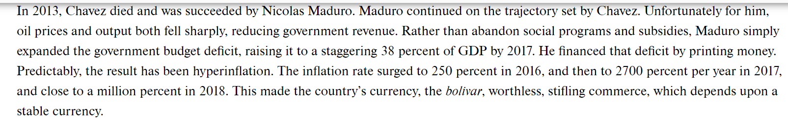 Can Dollarization Save Venezuela? Venezuela is in
