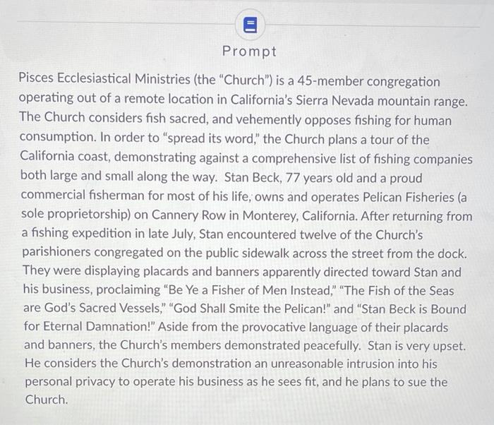 Prompt Pisces Ecclesiastical Ministries (the