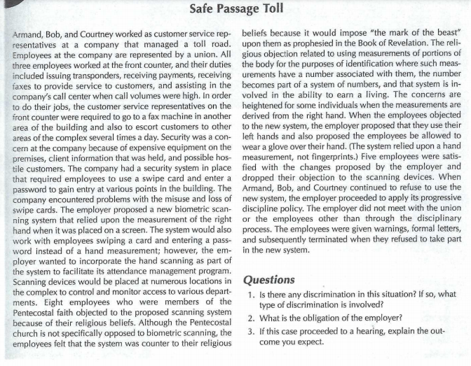 Safe Passage Toll Armand, Bob, and Courtney