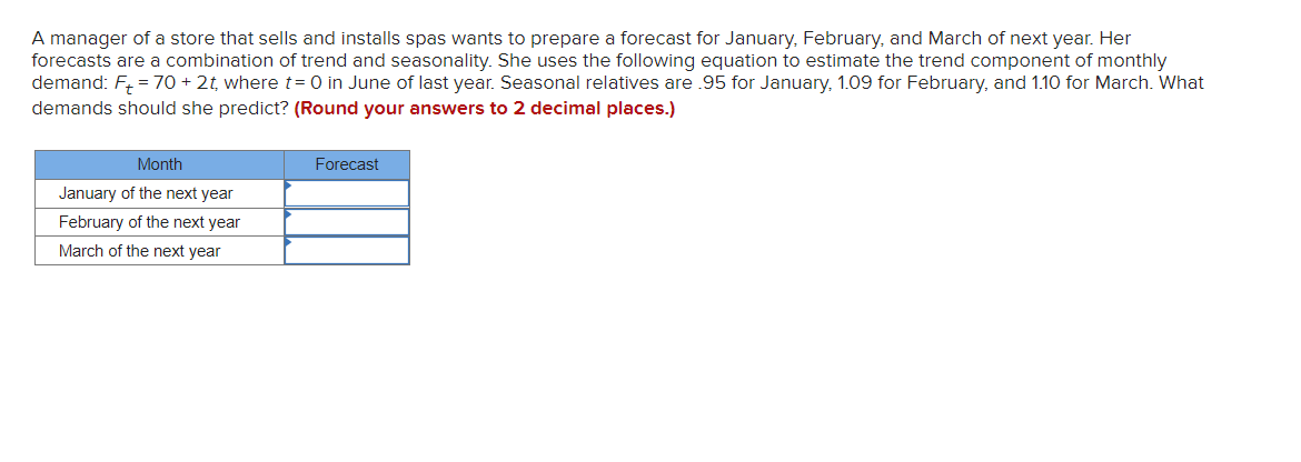 A manager of a store that sells and installs spas