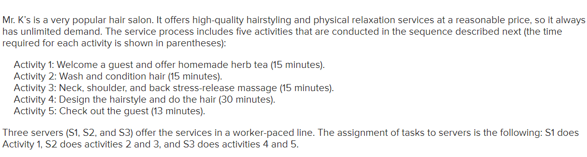 Mr. K's is a very popular hair salon. It offers