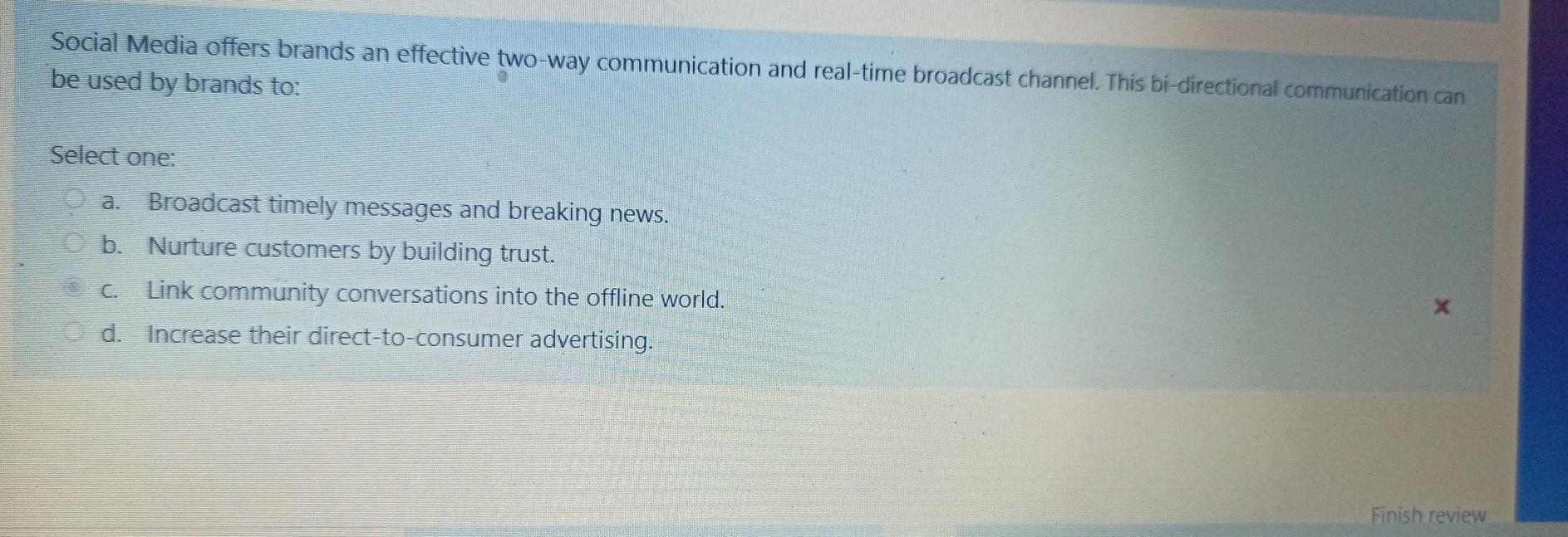 Social Media offers brands an effective two-way