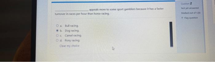 appeals more to some sport gamblers because it