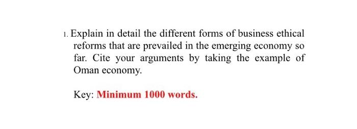 1. Explain in detail the different forms of