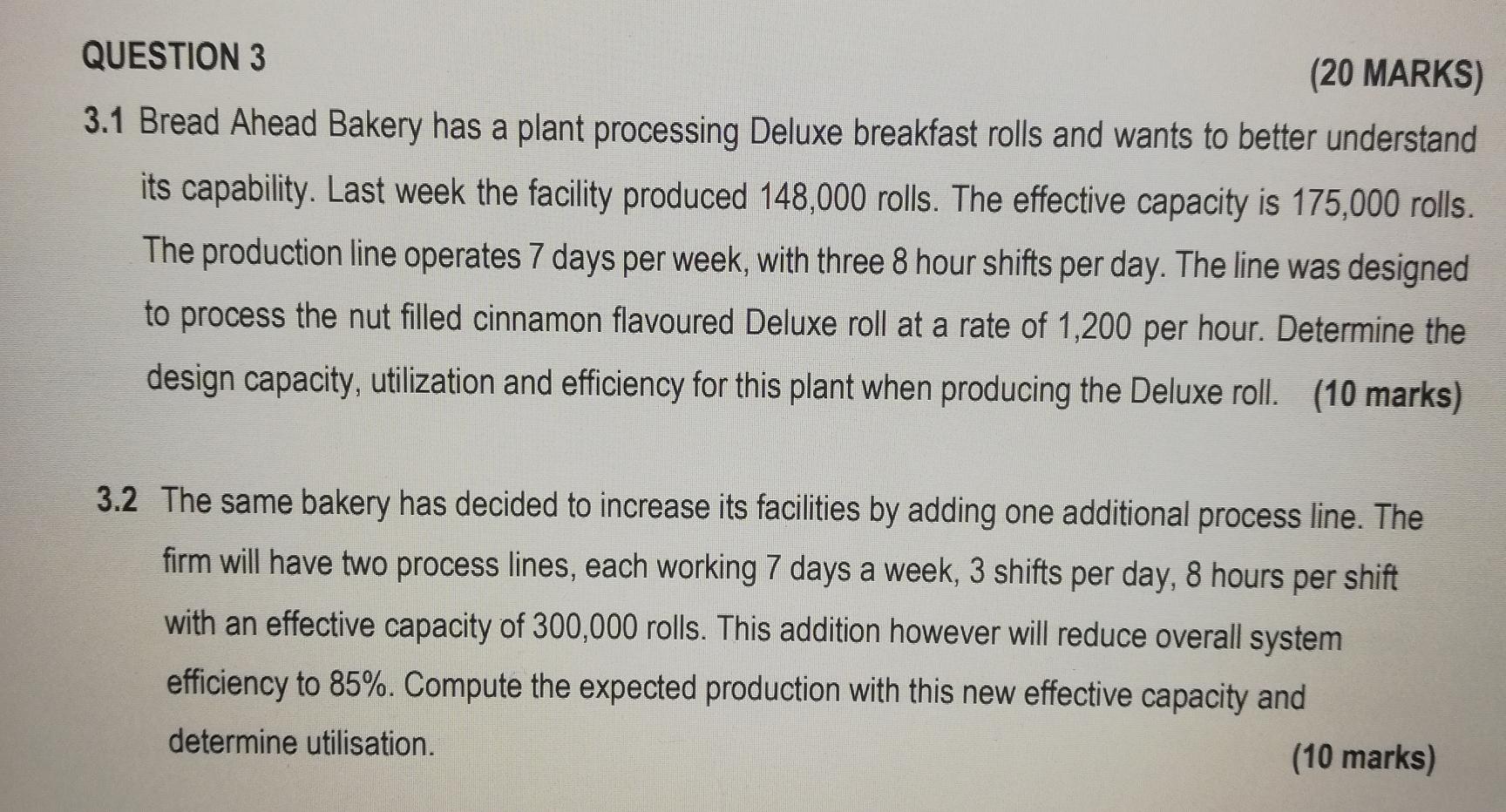 3.1 Bread Ahead Bakery has a plant processing