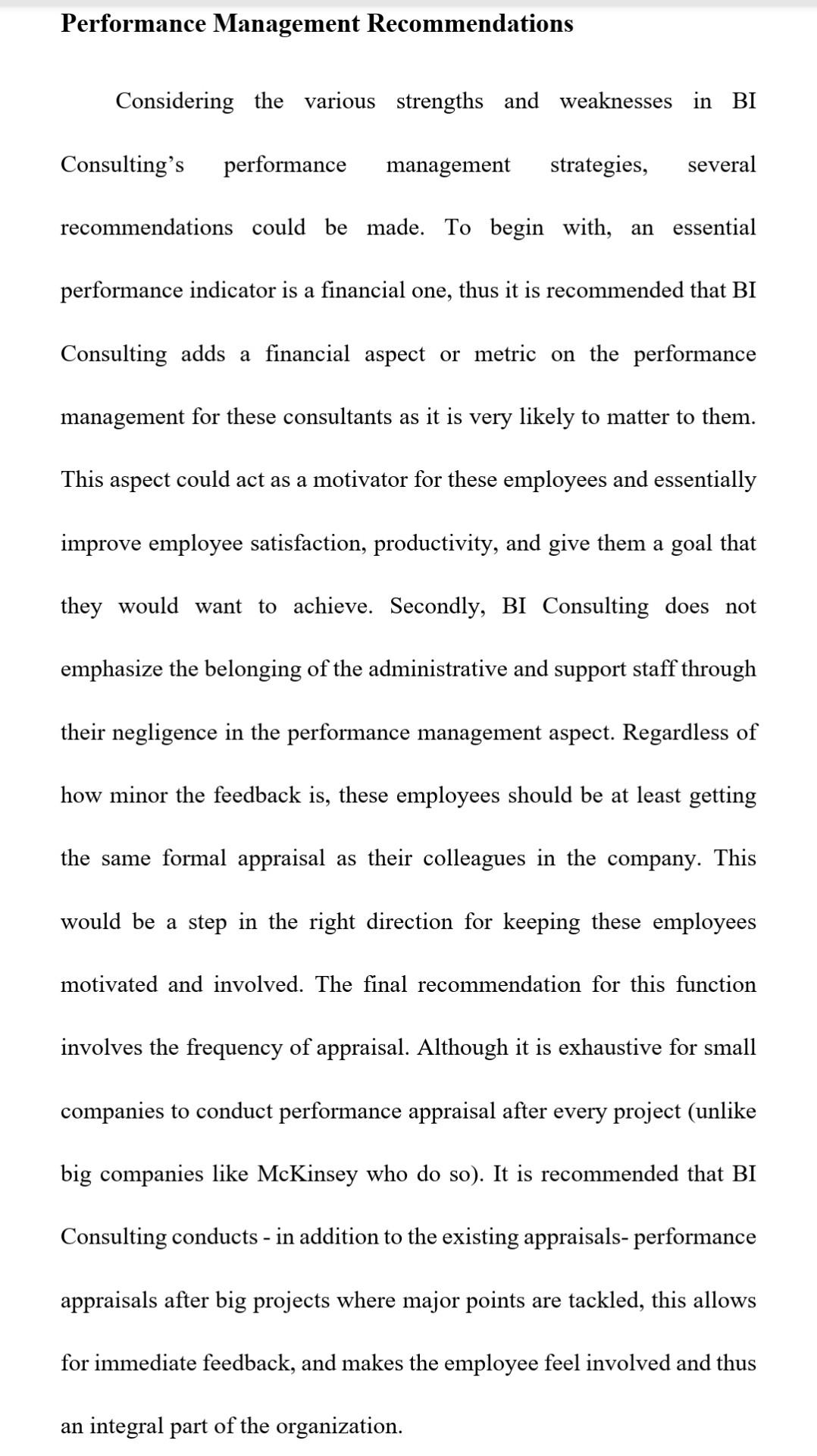 Can this paragraph be summarized into three main