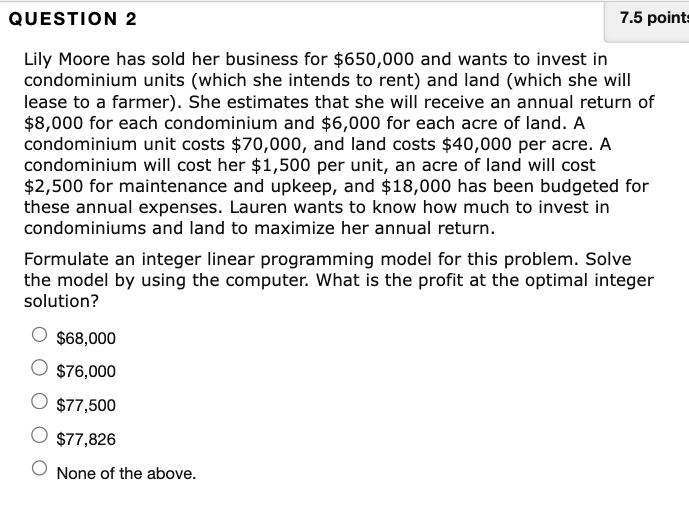 Lily Moore has sold her business for $650,000 and