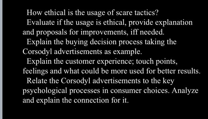 How ethical is the usage of scare tactics?