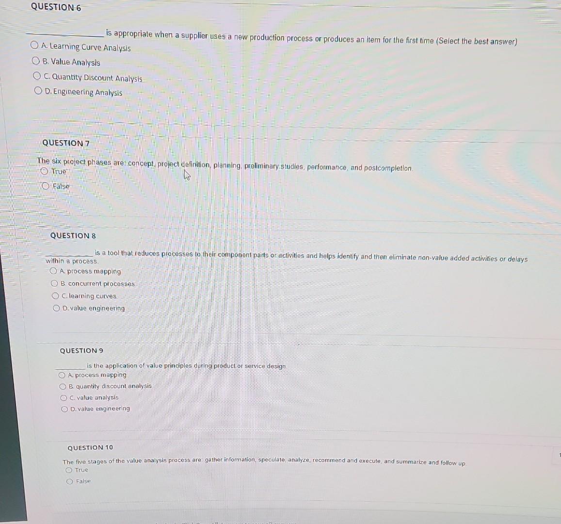 is appropriate when a supplier uses a new