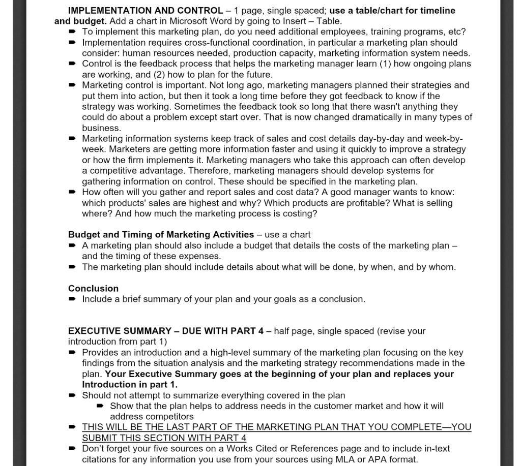 Here is my project part 4 I need the rest of the