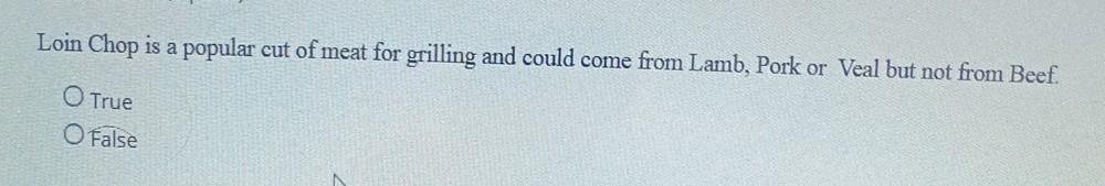 Loin Chop is a popular cut of meat for grilling