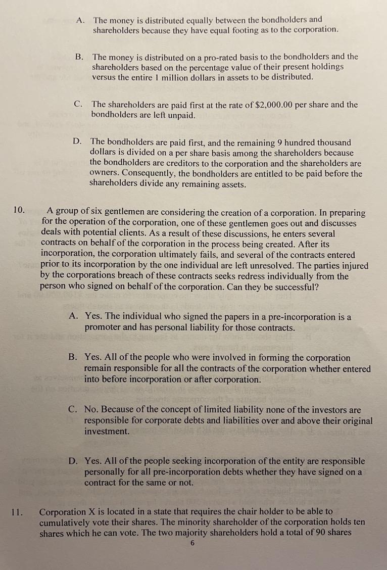 corporations have a limited life and a change in