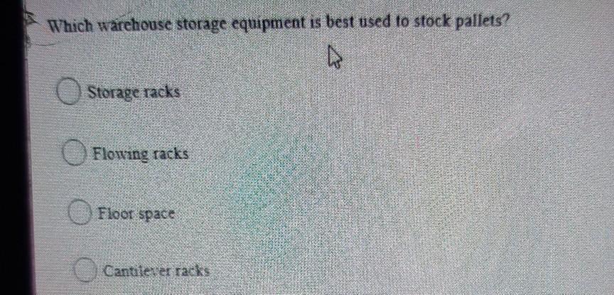 Which warehouse storage equipment is best used to