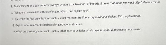 please answer perfectly 1. To implement an