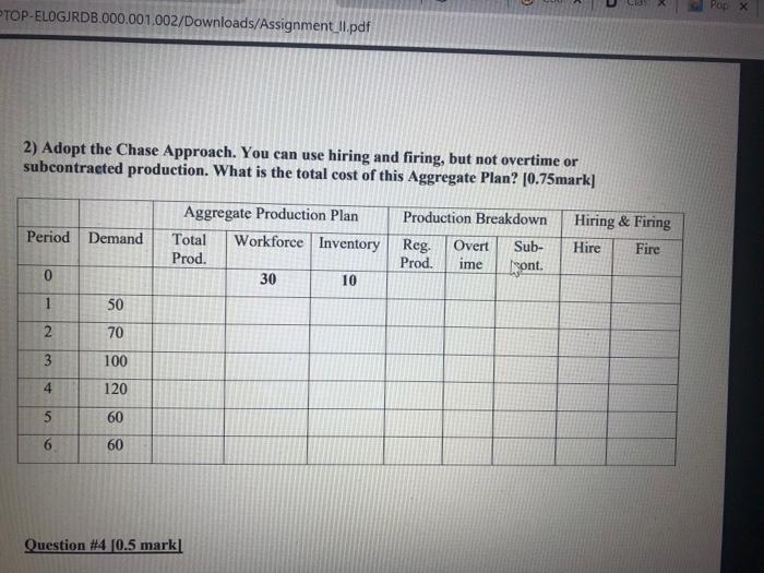 Question #3 1.5 marks Develop an aggregate