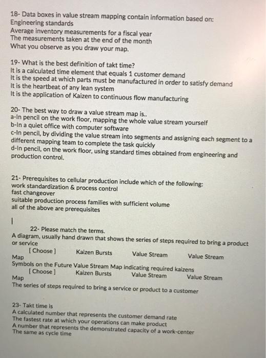help 18. Data boxes in value stream mapping