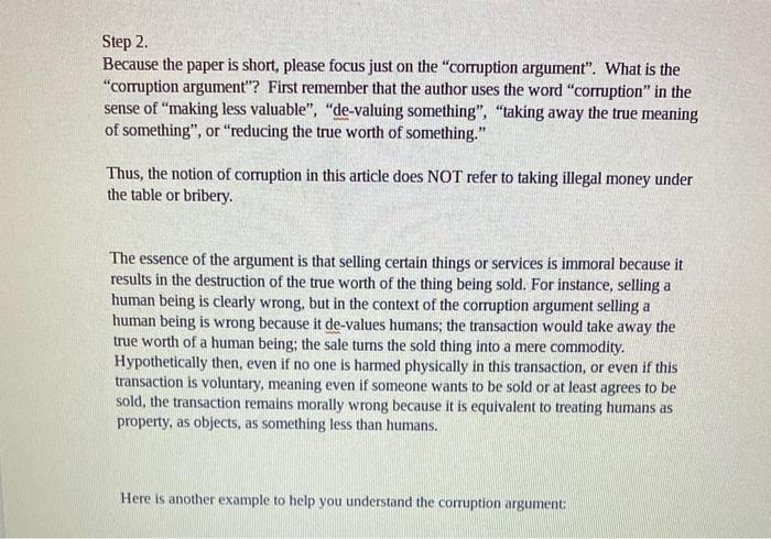 The paper will be based on the reading (from Week