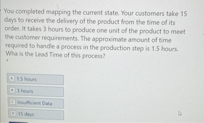 You completed mapping the current state. Your