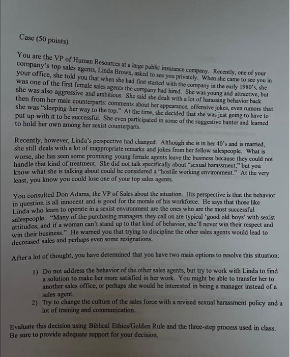 You are the VP of Human Resources at a large