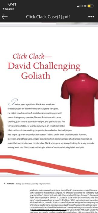 identify two important capabilities under armour