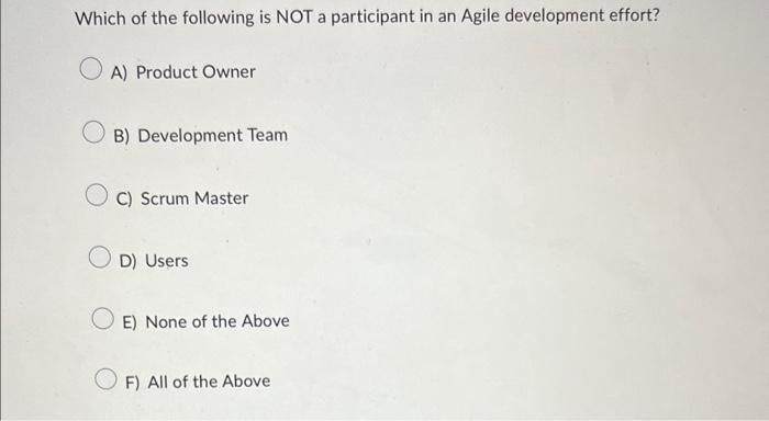 Which of the following is NOT a participant in an