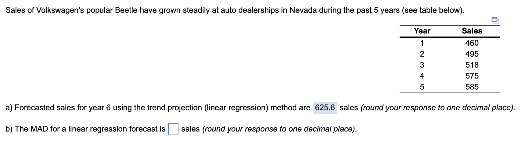 Sales of Volkswagen's popular Beetle have grown