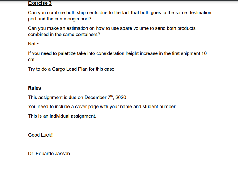 Objective The objective of this assignment is to