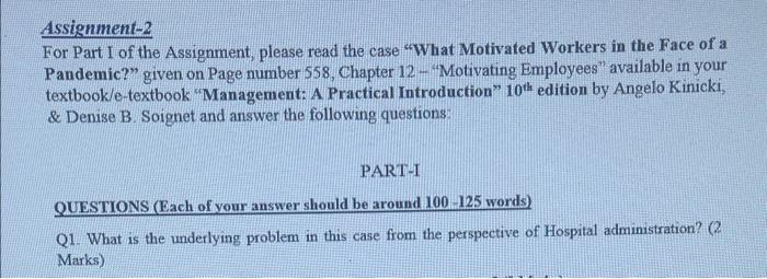 Assignment-2 For Part I of the Assignment, please
