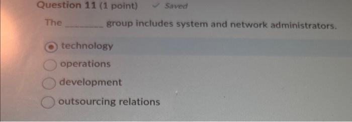 The group includes system and network