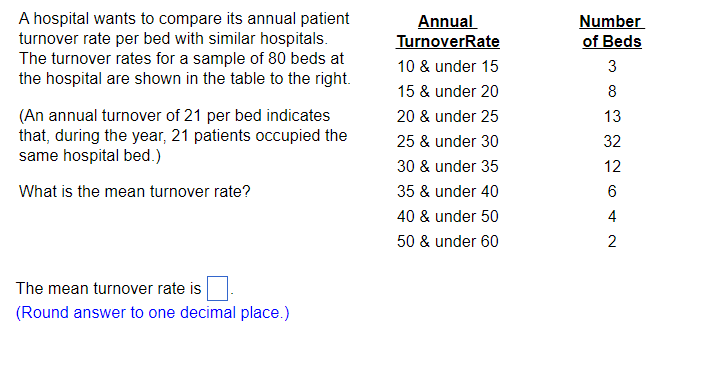 , Using the data on the right, find the average