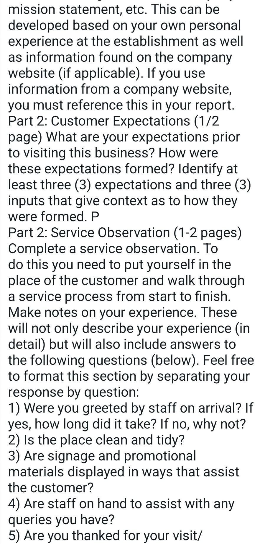Individual Customer Service Assignment Principles