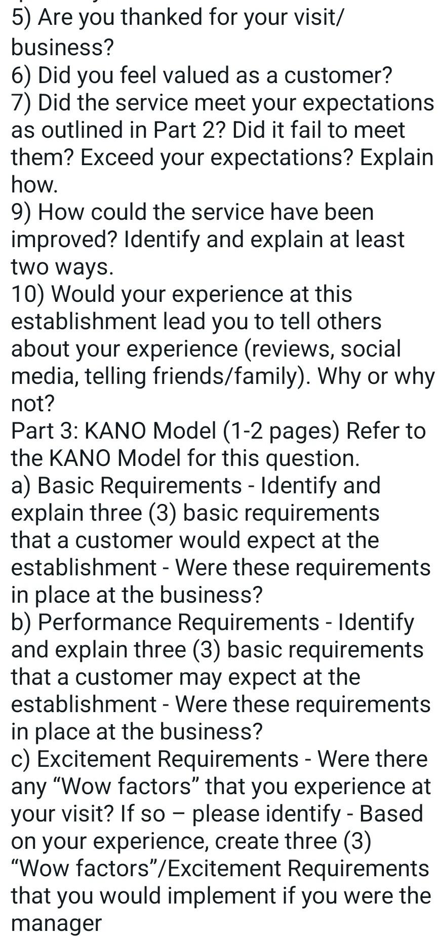 Individual Customer Service Assignment Principles