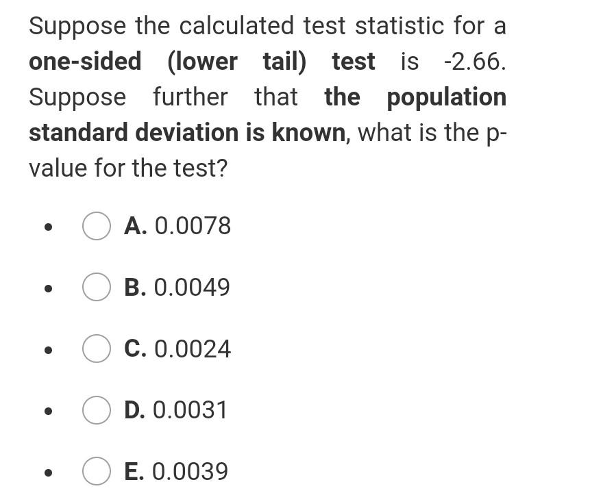 please answer A random sample of size 100 results