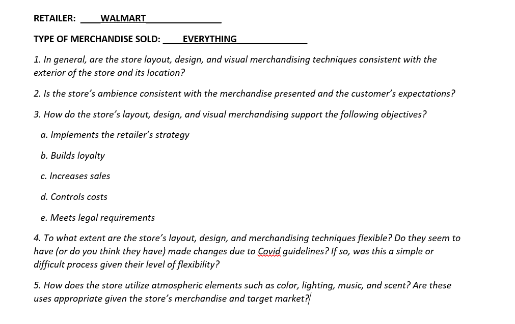 3. How do the store's layout, design, and visual